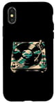 Coque pour iPhone X/XS Platine vinyle DJ Camouflage – Amoureux de musique vintage