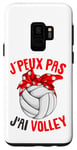 Coque pour Galaxy S9 J'Peux Pas J'ai Volley Volley-Ball Volleyball Fille Femme