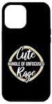 Coque pour iPhone 12 Pro Max Ensemble amusant et mignon de Rage Rainbow Kawaii Goth