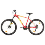 vidaXL Mountainbike 21 växlar 27,5 tums däck 42 cm röd 3067217