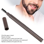 Men's Beard Pencil Waterproof Sweat Proof Long Lasting Dark Brown Repair DTS