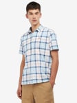 Barbour Gordon Tartan Short Sleeve Shirt, Pink Salt