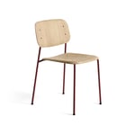 HAY Soft Edge 10 stol Oak-fall red stålstativ