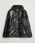 Stone Island Mussola Gommata Hooded Jacket Black