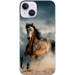 Apple iPhone 15 Plus Transparent Mobilskal Springande Häst