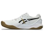 ASICS Homme Gel-Resolution 9 Clay Sneaker, White/Black, 45 EU