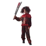 Halloween Skummel Klovn med bukse kostyme 8-10 år (130-140 cm)