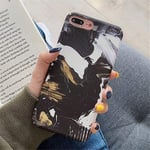 BVCX Fashion Gradient Marble Phone Case For iP 7 8 X XR XS Max Cases for ip 6 6S 7 8 Plus Matte Hard PC Full Back Cover Coque (Color : T1, Material : For iphone 8)