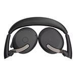Jabra Evolve2 65 Flex UC Stereo - Headset - on-ear - Bluetooth - trådlöst - aktiv brusreducering - USB-A -