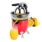 Geepas Electric Citrus Juicer Orange Fruit Squeezer Juice Extractor 2 Cones