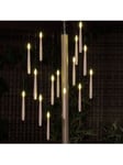 NOMA Floating Candle Chandelier Outdoor Light, Warm White