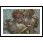 Gallerix Poster Two Dancers Half-length By Edgar Degas 4808-21x30G