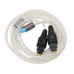 2 Pin Sound Cable 4 Core Silver Plated Copper 3 In 1 Cable Replacement For H AUS