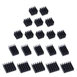 GeeekPi Black Heatsinks For Raspberry Pi 4 Model B,Raspberry 5 Pack 