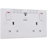 BG 922WR 13A Twin Switched Socket with WIFI Extender