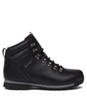 Karrimor Mens Munro Walking Hiking Boots Lace Up Leather Waterproof Footwear - Black Size UK 8