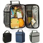 Adult Kids Insulated Lunch Bag Picnic Food School Lunchbox