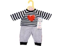 Zapf Outfit Dolly Randig Sportkläder Mode För Baby Born Docka