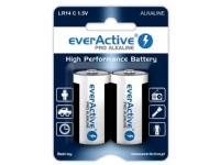 EverActive Pro Alkaliska batterier LR14 C - blister 2 st.