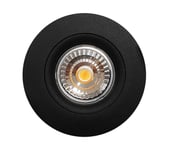 NP Optimal IsoSafe LED Downlight WarmDim 9W 360 Tilt Sort