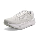 Brooks Homme Ghost Max Sneaker, White Oyster Metallic Silver, 43 EU