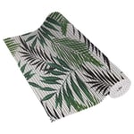 Venilia Venisoft 56806 Tropical Leaves Tapis de Douche antidérapant en Polyester PVC 65 x 200 cm
