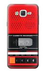 Red Cassette Recorder Graphic Case Cover For Samsung Galaxy J7