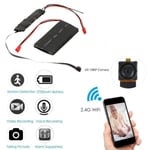 Mini Wifi Kamera 1080p Med Rörelsedetektor / Batteri Spionkamera Svart