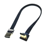 4K HDMI Flex Cable 10cm Right Angle to Straight Connector Drone LCD Short Wire