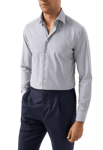 Eton Bomull Tencel™ Lyocell-skjorta Slim Fit Blå