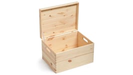 Prestige Wicker Wooden Storage Box with Lid - Safe Place Small