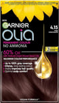 Garnier Olia Permanent Hair Dye, up to 100% Grey Hair Coverage, No Ammonia, 5.0