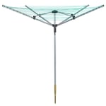 SWL 4 Arm 50m Rotary Airer Outdoor Folding Rotating Washing Line Dryer