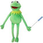 Kermit the Frog Hand Puppet, Groda Plysch, The Muppets Show, Mjuk Groda Puppet Doll Lämplig för Rollspel -Grön, 24 Tum Frog Puppet - Control Rod