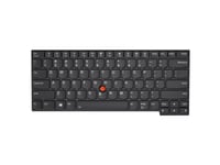 Lenovo - Ersättningstangentbord För Bärbar Dator - Bakgrundsbelyst - Amerikansk - Svart - Fru - För Thinkpad E480  E490  L380  L380 Yoga  L390  L390 Yoga  L480  T480s  T490