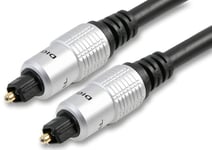PRO SIGNAL - TOSLink Optical Audio Lead Male to Male, 1m Black