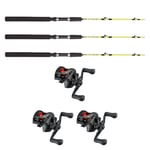Daiwa PR100L/Fladen Ice Pike 130cm Combo Vänster 3-Pack
