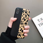 ZTOFERA Case for iPhone SE 2022 5G,iPhone SE 2020,iPhone 8,iPhone 7, Cute Leopard Print Soft TPU Case, Ultra Slim Gel Silicone Protective Bumper Cover for iPhone 7/8/SE2/SE3 4.7" - Black