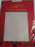 Light Pink Fishnet Tights Sexy Pair Size 8 10 12 Burlesque Fancy Dress Ladies