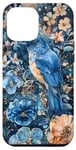 iPhone 12 Pro Max SMALL BLUE GASCONY Ornamental Bird Floral Garden Case