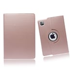 Mobilegear FOR APPLE IPAD PRO 12.9 2020 PLAIN ROSE GOLD PLANE STYLISH PU LEATHER BOOK PROTECTIVE STAND SIDE FLIP CASE COVER