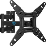 PERLESMITH TV Wall Bracket for 13-42 Inch Tvs, Swivels Tilts TV Wall Mount for F