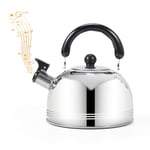 Primlisa Tea Kettle - Stainless Steel Whistling Kettle - Stainless Steel Whistling Teapot Kettle Rust-proof Whistle Gas Stove Kettle Pot Teapot - 2L/3L/4L