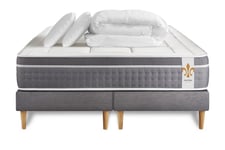 Pack matelas sommier 160x200 oreiller couette