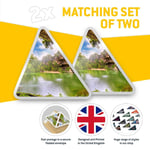 2 x Triangle Stickers  7.5cm - Hamilton Pool Sinkhole Texas USA  #16167