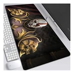 ITBT God of War Speed Gaming Mouse Pad,XXL Anime Mouse Mat,800x300mm, Extra Large Mousepad with Non-Slip Rubber Base,3mm Stitched Edges,for Computer PC,G