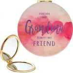 Gainsborough Giftware Forever My Grandma Compact Mirror One Size Rosa