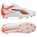 PUMA Ultra 5 Match FG/AG Unlimited - PUMA White/PUMA Svart/Röd Barn, storlek 38½