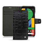 Housse cuir Google Pixel 5 - Rabat portefeuille - Noir - Cuirs spéciaux - Neuf