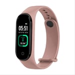 XSHIYQ Smart Band Fitness Tracker Heart Rate Blood Pressure Fitness Bracelet Smart Watch For Android Ios CHINA M4 Pro Pink